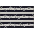 Seabreeze Sz12 Black Coastal Rug Rectangle 9' X 12'