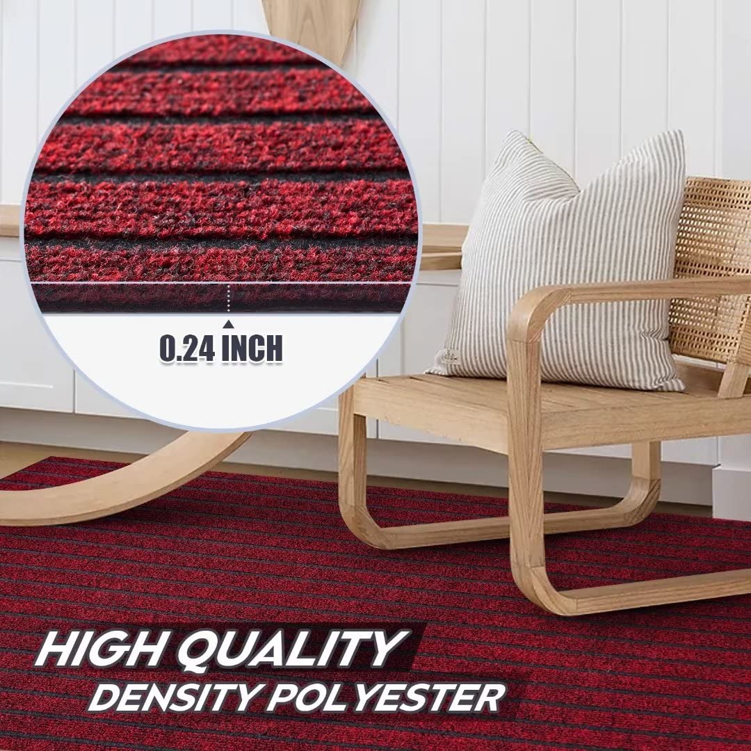 Gotohipi Runner Rug 6X29 Indoor Outdoor Utility Carpet,Area Rugs With Non Slip Rubber Backing For Hallway Kitchen Entryway Balco