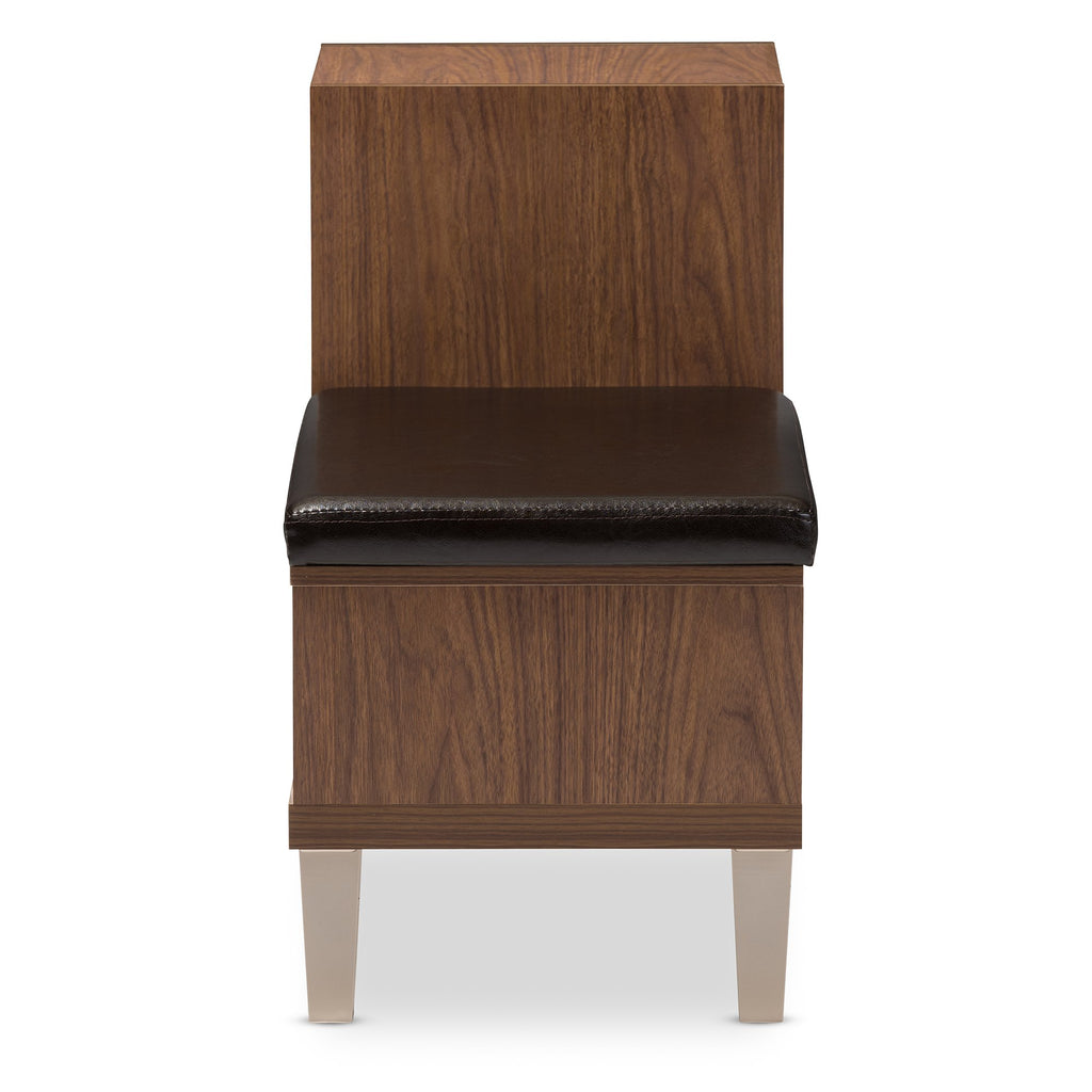 Baxton Studio Arielle Shoe Cabinets, One Size, Brown