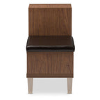 Baxton Studio Arielle Shoe Cabinets, One Size, Brown