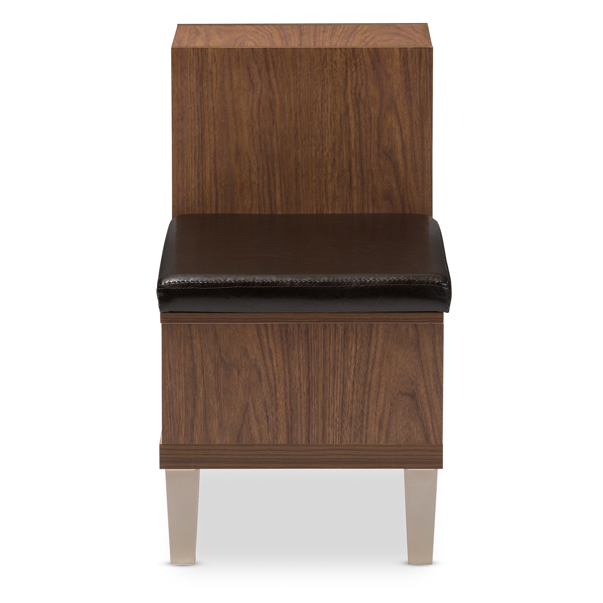 Baxton Studio Arielle Shoe Cabinets, One Size, Brown