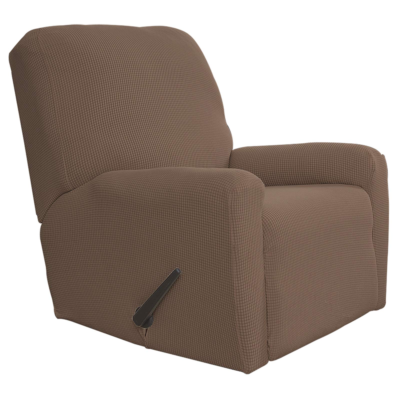 Easy-Going Recliner Stretch Sofa Slipcover Sofa Cover 4-Pieces Furniture Protector Couch Soft With Elastic Bottom Spandexjacquar