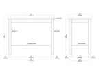 Boraam Sonoma Pub Table, Barnwood Wire-Brush