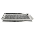 nu steel Beaded Heart Resin Storage Organizer Tray for Bathroom Vanity Countertops, Closets, Dressers - Holder for Watches, Earr