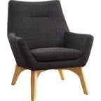 Lorell LLR68958 Quintessence Collection Upholstered Chair Black