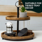 Defined Deco Mini Risers For Display,Wood Risers For Decor,Small 4   Round Wooden Riser, Farmhouse Wood Riser, Rustic Pedestal D