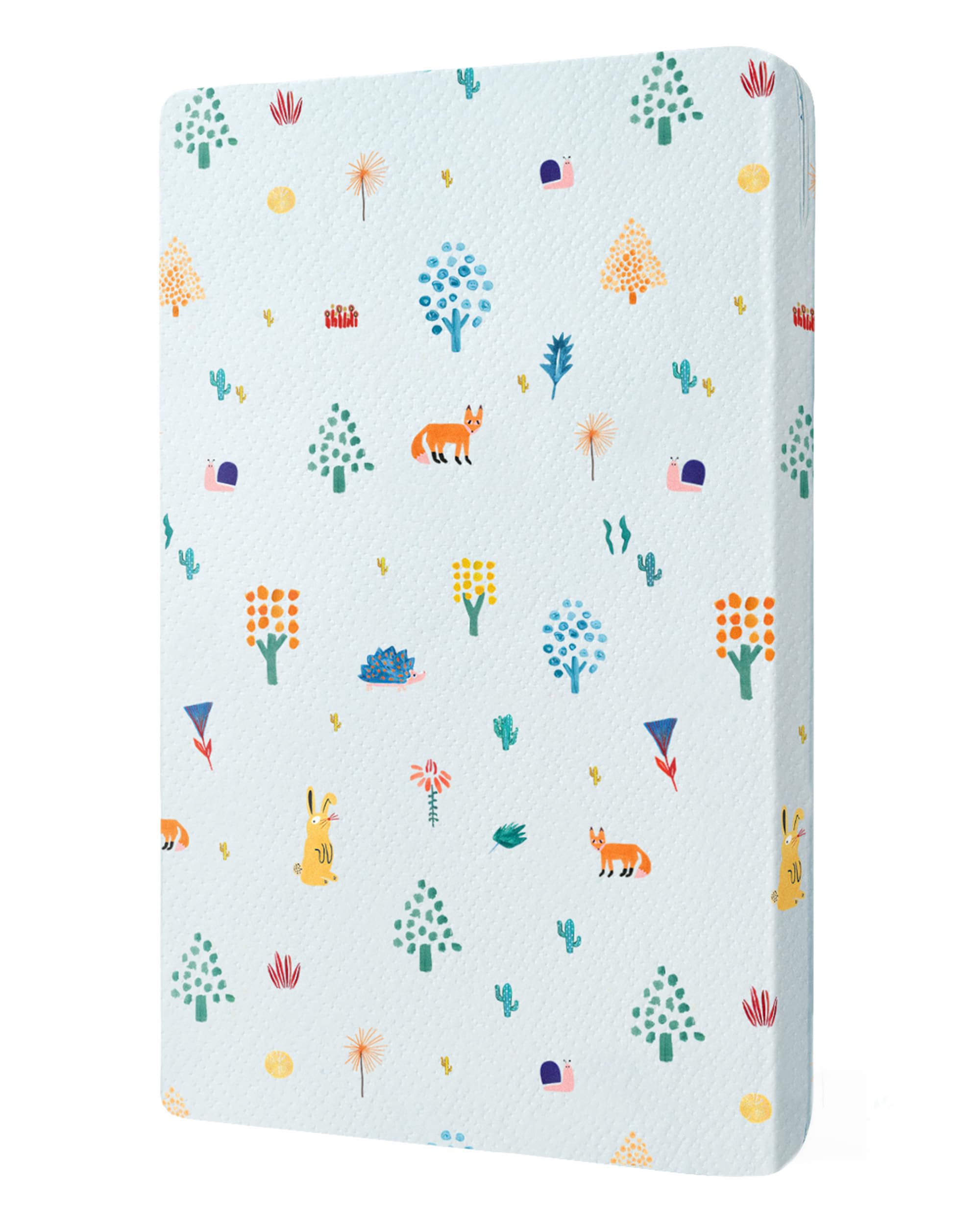 Blissful Diary Mini Crib Mattress, 2-Stage Dual Firmness With High Density Support Foam And Cooling Gel Memory Form, 38 X 24Inch