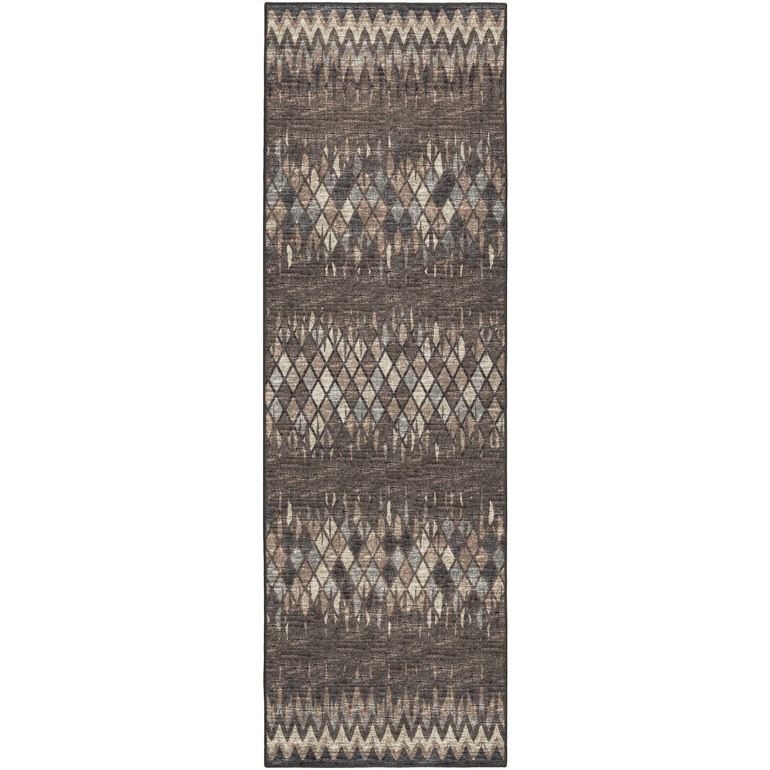 Winslow Wl5 Brown Transitional Rug Runner 2' 6" X 10'