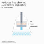 T3 Source Showerhead | Adjustable Chrome Shower Head With Chlorine Filter | Copper, Zinc, And Calcium Water Mineral Filter Reduc