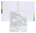 Talia Discbound Notebooks, Planner, Customizable, (Marble Flow Carrara, Midsize (7.5In X 9.75In))