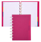 Talia Discbound Notebooks, Planner, Customizable, (90'S Pink, Junior (5.5In X 8.5In))