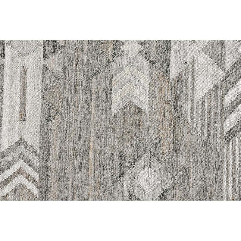 Kosas Home Alpena 60 X 96 Transitional Polyester Fabric Area Rug In Gray