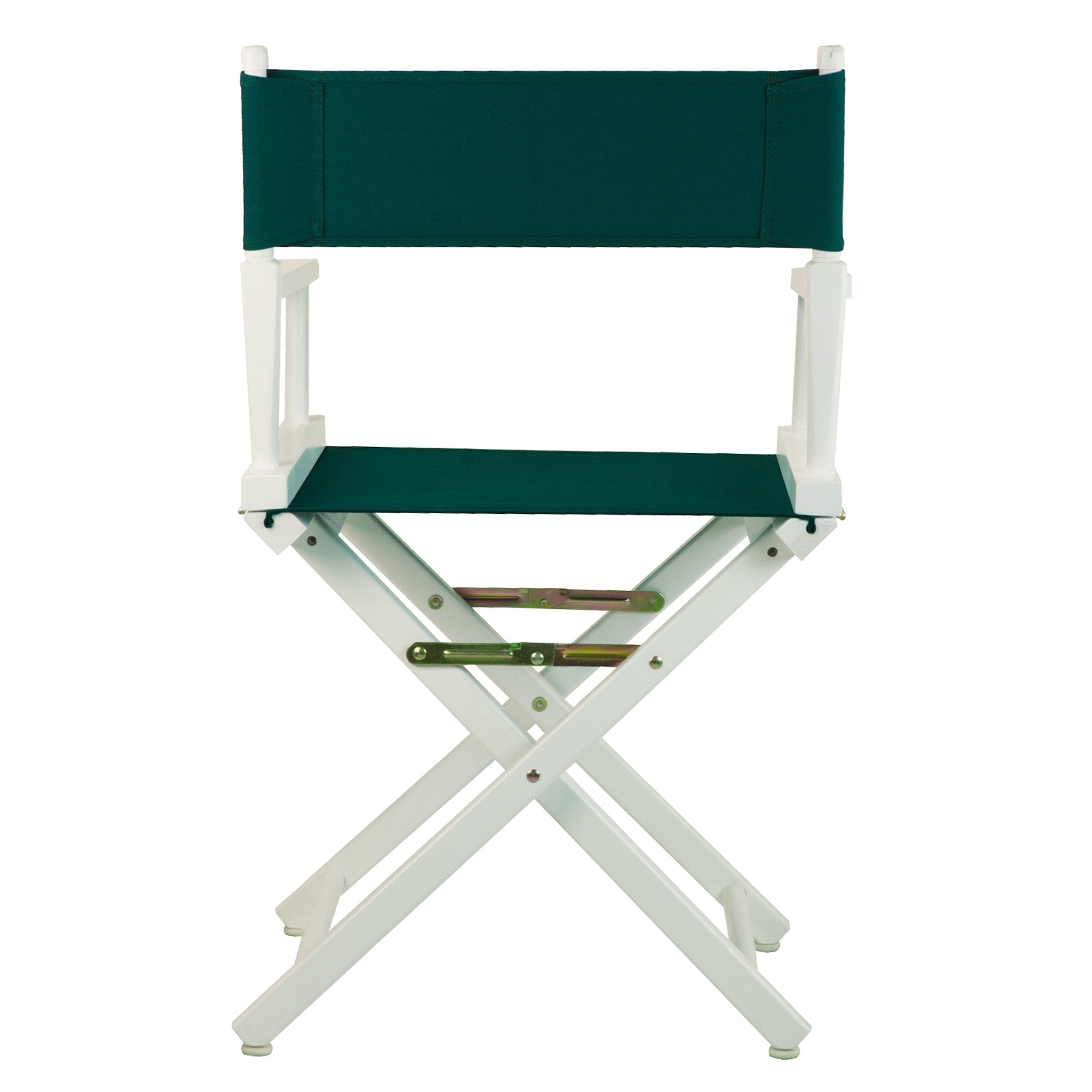 Casual Home 18" Director'S Chair White Frame With Hunter Green Canvas