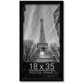 wallsthatspeak 18x35 Black Picture Frame for Puzzles Posters Photos or Artwork