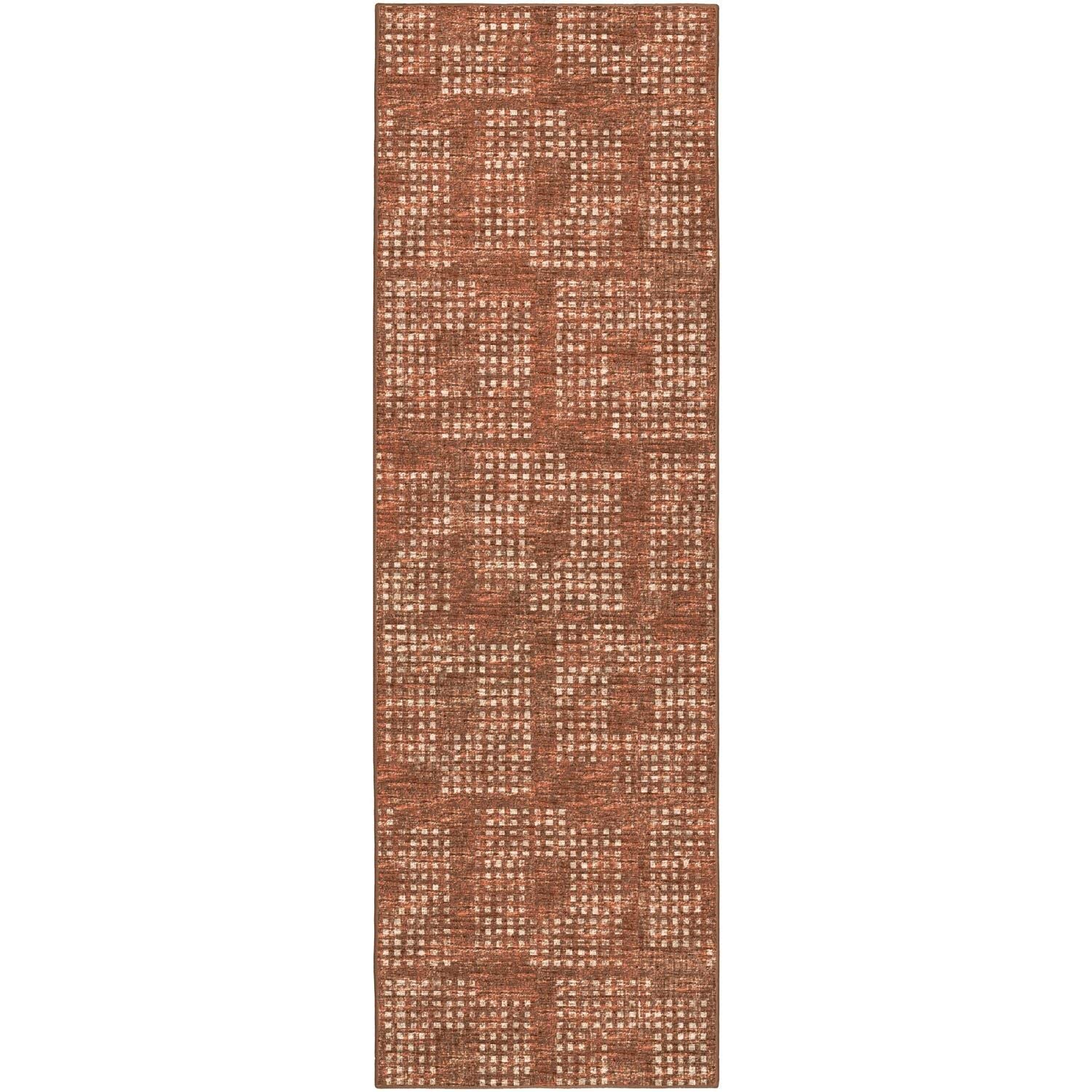 Delano Da1 Orange Transitional Rug Runner 2' 6" X 12'