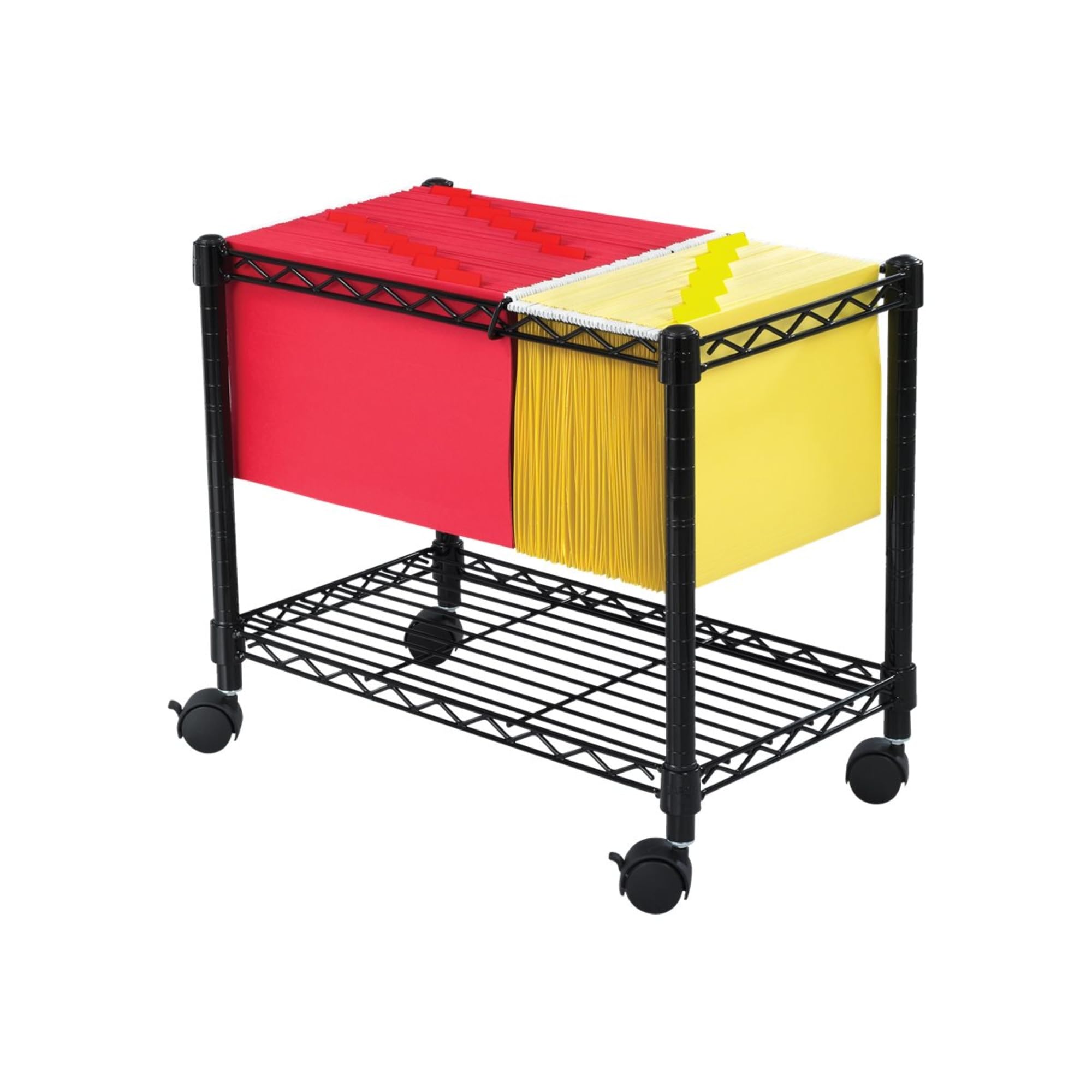 Safco Mobile File Cart, Rolling File Organizer, Fits Letter and Legal-Size Hanging Folders