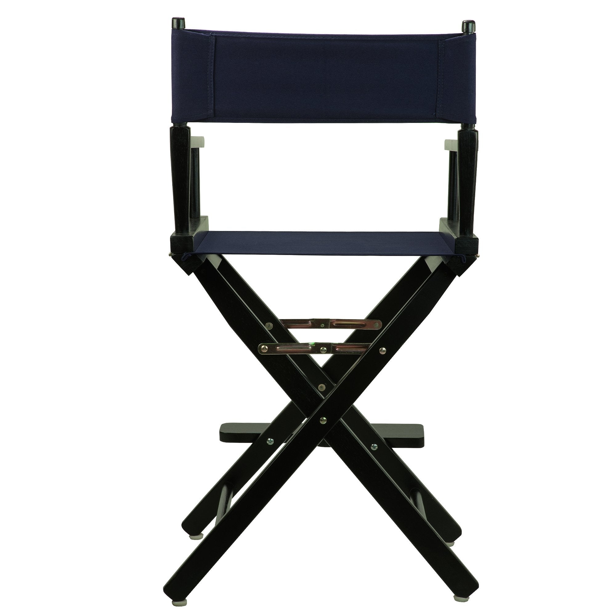Casual Home 24" Director'S Chair Black Frame-With Navy Canvas, Counter Height