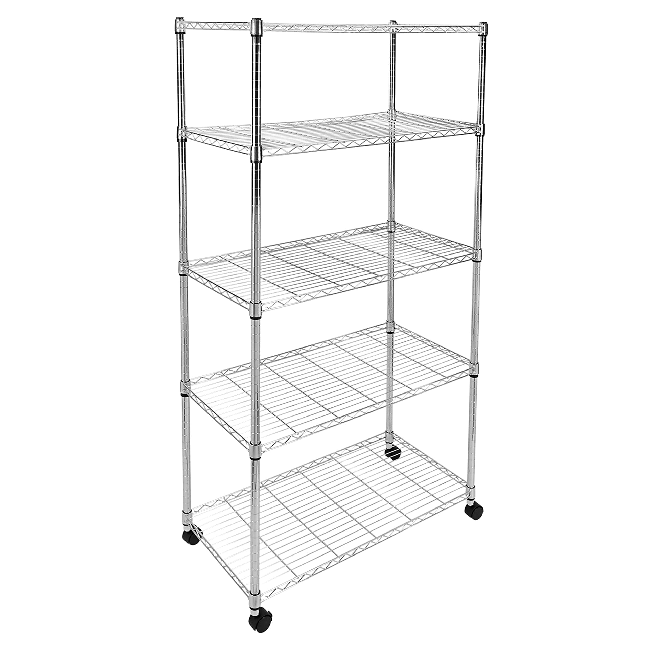Simple Deluxe Heavy Duty 5-Shelf Storage Shelves, 1750Lb Loading Capacity, 35.43 W x 17.72 D x 70.87 H Adjustable Shelving Unit 