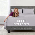 Queen Sheets Set Bed Sheets - Queen Bed Sheets Set For Queen Size Bed Bedding Sheets & Pillowcases - 16    Deep Pockets Fitted S