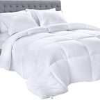 Utopia Bedding Comforters Queen Size, All Season Duvet Insert, Down Alternative Box Stitched Bed Comforter With Corner Tabs, Mac