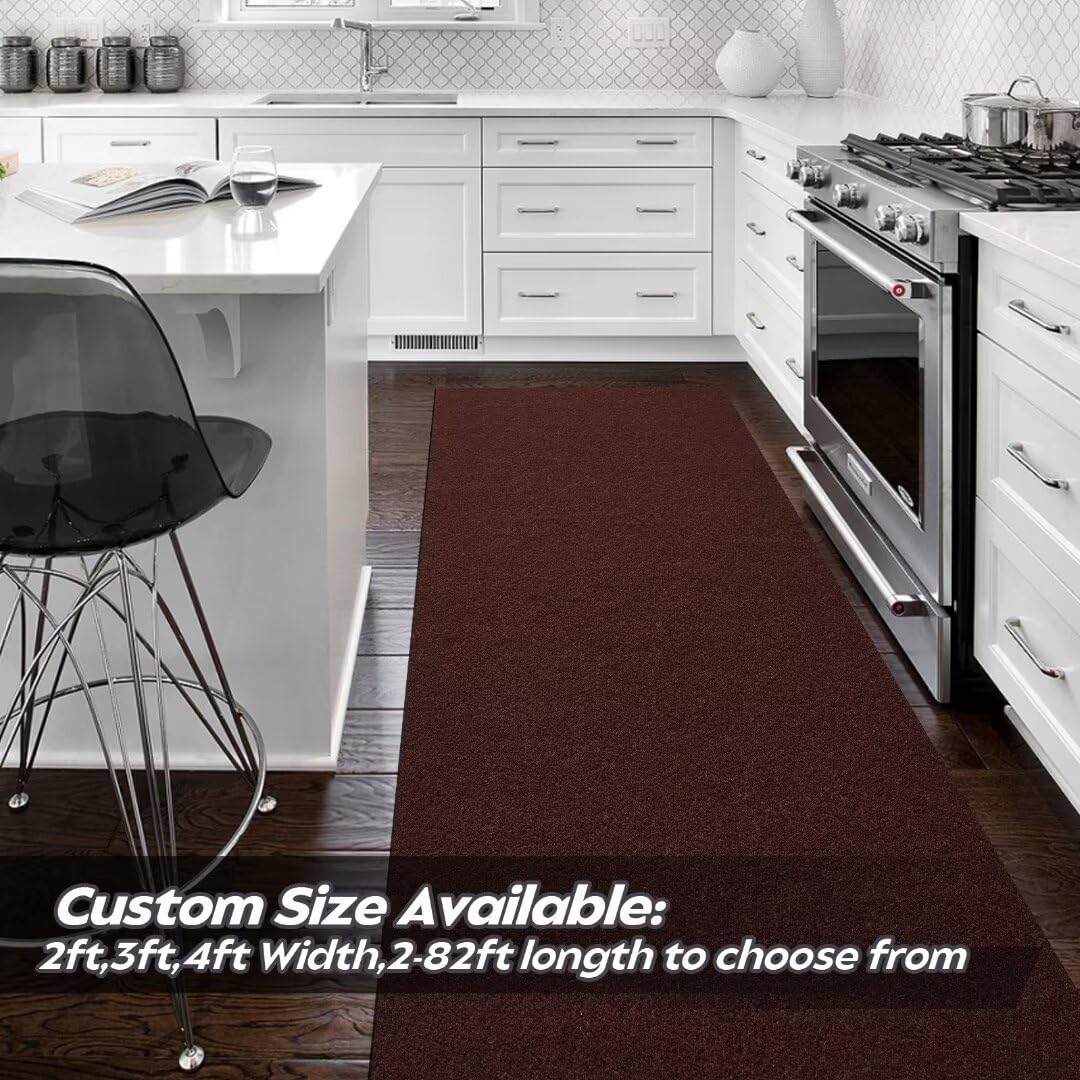 Gotohipi Custom Sizes Runner Rug 2'X10'Indoor Outdoor Utility Carpet,Area Rugs With Non Slip Rubber Backing For Hallway Kitchen