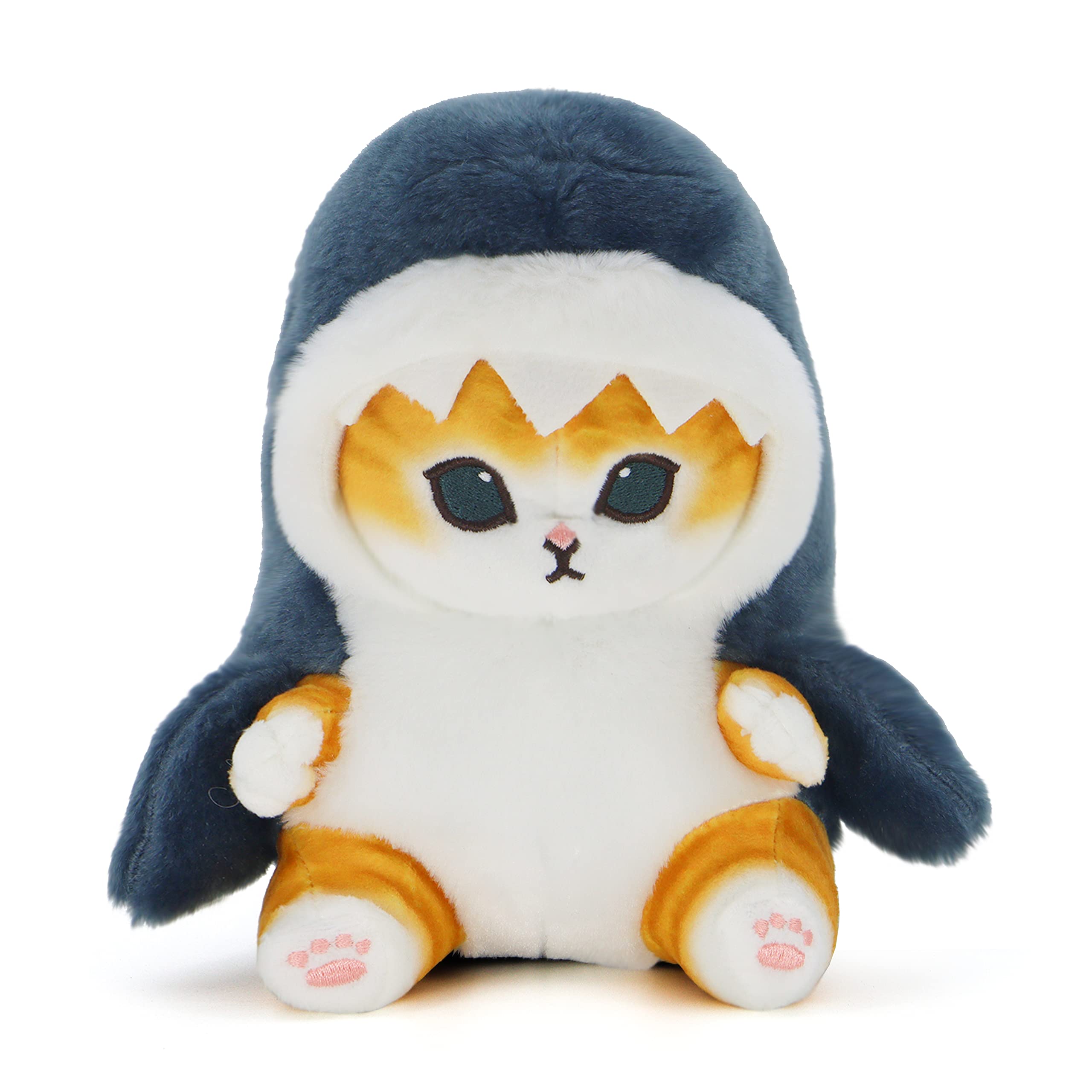 Cnaana Kawaii Shark Cat Plush Toy Stuffed Animal Doll, Soft Pillow For Boys & Girls (Shark Cat, 20Cm/7.8In)