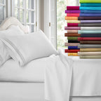 Clara Clark Premier 1800 Collection Full 4Pc Microfiber Bed Linen Set, Charcoal Gray, Deep Pocket Sheets