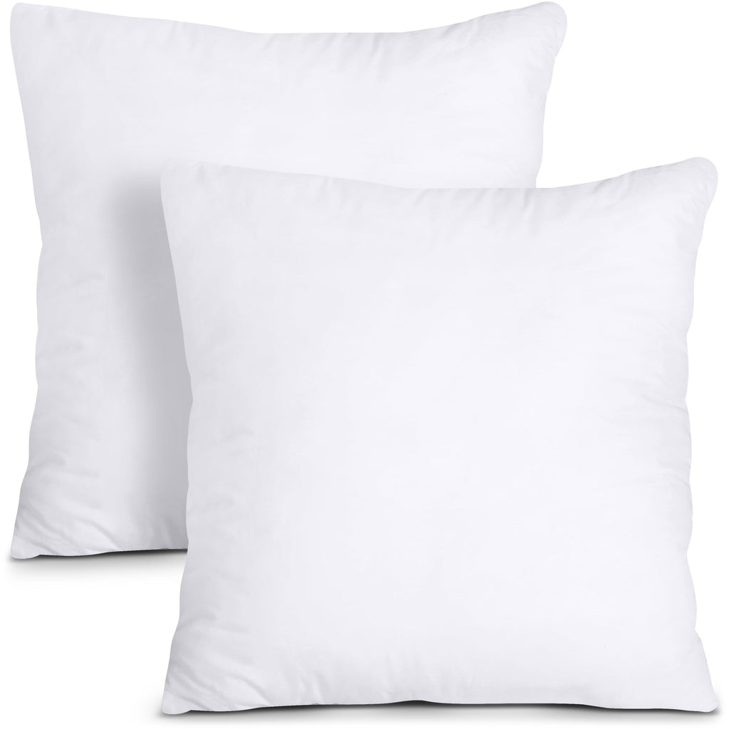 Utopia Bedding Throw Pillows Insert (Pack Of 2, White) - 16 X 16 Inches Bed And Couch Pillows - Indoor Decorative Pillows