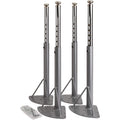 Lorell Classroom Activity Table Low Height Adjustable Kit Leg, Silver Mist, Chrome (99927)