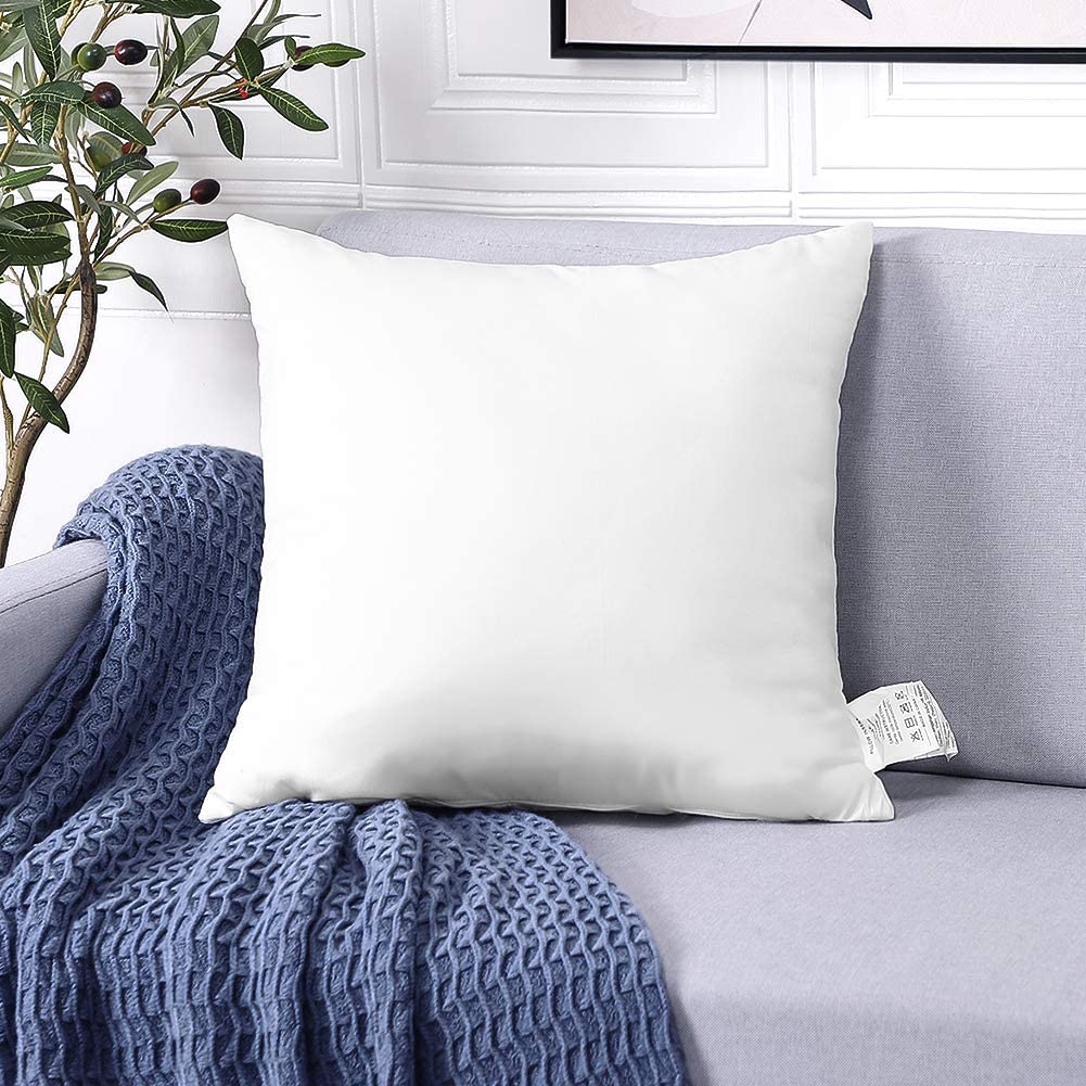 Otostar Throw Pillow Insert 20 X 20 Inch Premium Fluffy Pillow Stuffer Decorative Square Pillow Insert With Zips Cushion Inner Decorative Cushion For Sofa Bed Couch Stuffer Pillow (1 Pack, 20''X20'')