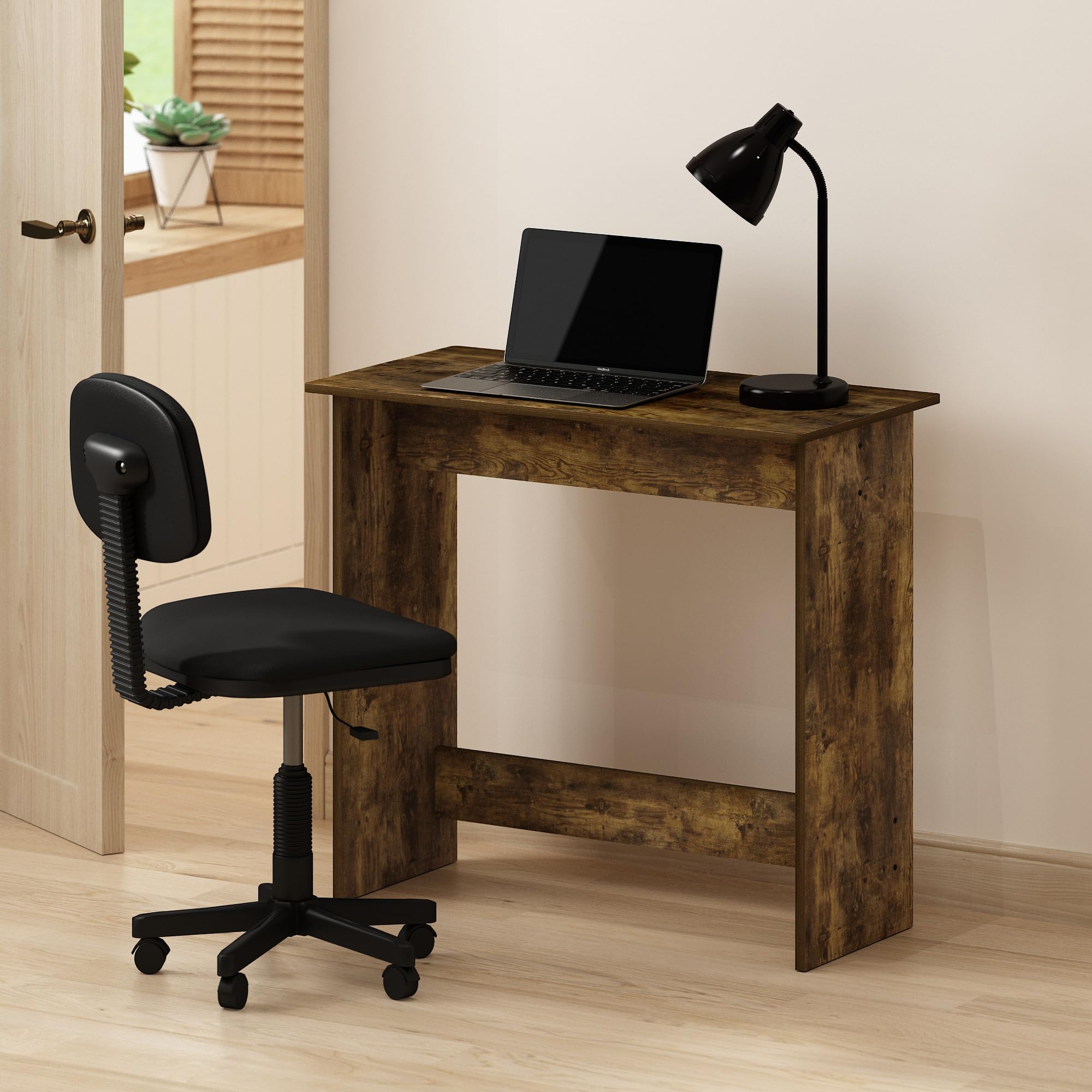 Furinno Simplistic Study Table, Amber Pine