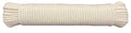 #7 7/32'' x 50' Scottie Cotton Clothesline White