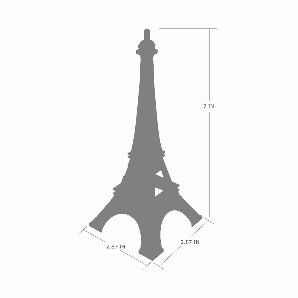 Allgala Eiffel Tower Statue Decor Alloy Metal, And Size (07'', Rose Gold)