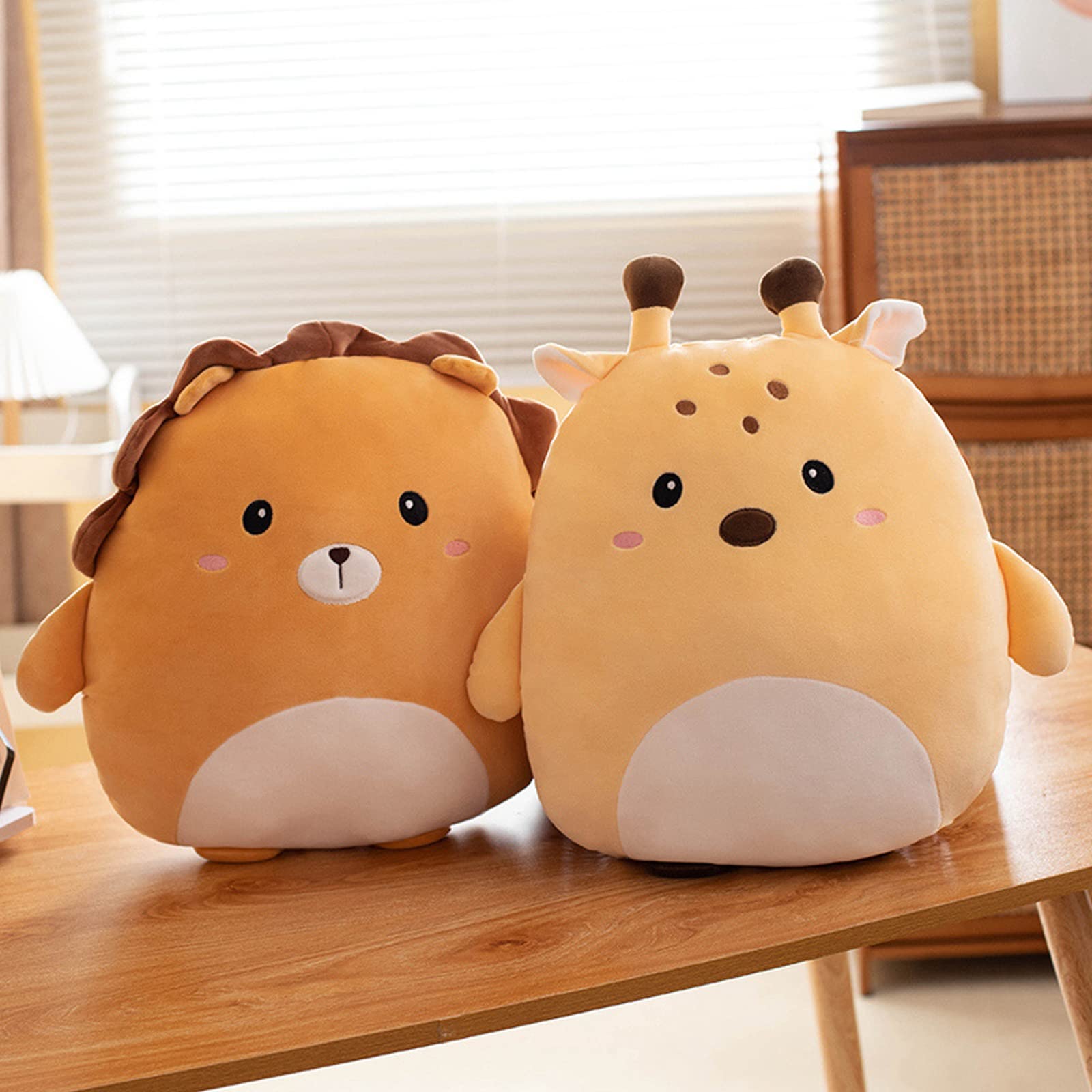 Grafingy Cute Deer Plush Pillow, 16 Inch Deer Stuffed Animal Toy Kawaii Deer Plushies Throw Pillow Toys Gifts For Room Decor Kid