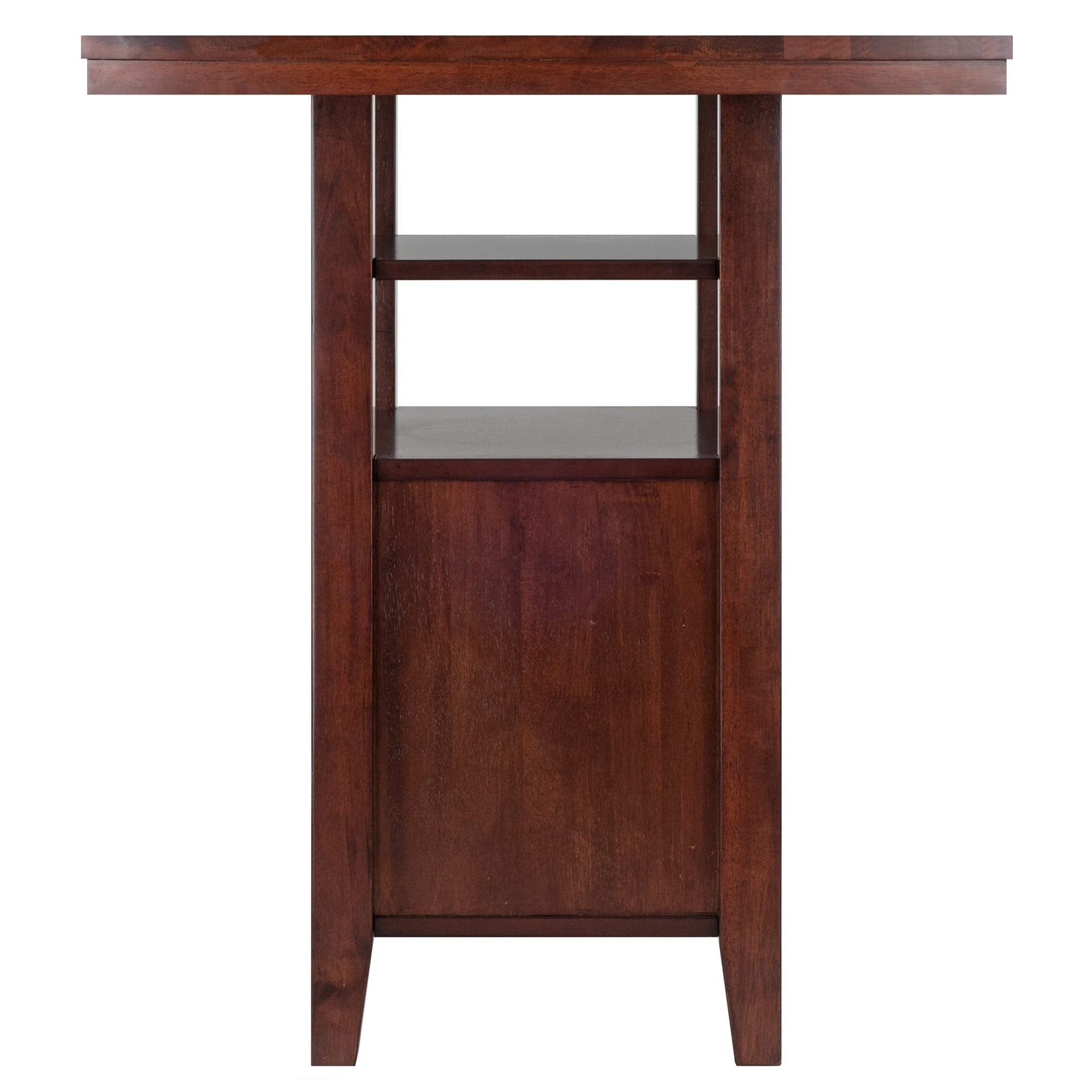 Ergode Wood Torrence High Table | Folding Round Table | Oyster Gray Finish | 30' Diameter | Contemporary Design | Slim 3' Depth | Sturdy Solid Wood | Ideal for Small Spaces (94042-VV)