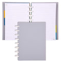 Talia Discbound Notebooks, Planner, Customizable, (Cool Grey, Junior (5.5In X 8.5In))
