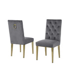 Best Quality Furniture D61-4Sc74 Dining Set, Gray