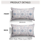 Snycler Boho Throw Pillow Covers 26X26 Inch Set Of 2 Terracotta Rust Blue Colored Throw Pillows Double Sided Boho Home Soft Deco