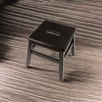 Ergode Wood Kaya Conductor Stools - Lightweight & Portable, Coffee Finish, 2-Pc Set
