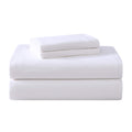 Laura Ashley - Queen Sheet Set, Cotton Flannel Bedding, Brushed For Extra Softness & Comfort (True White, Queen)