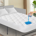 Sofa Bed Queen Mattres Protector Pad Waterproof Quilted 60' X 72', Breathable & Cooling Queen Sleeper Sofa Mattress Pad Cover