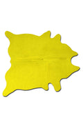 HomeRoots Cowhide Rug Aprox 5' X 7' Yellow