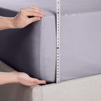 Nestl California King Dusty Purple Extra Deep Pocket 1800 Microfiber Fitted Bed Sheet