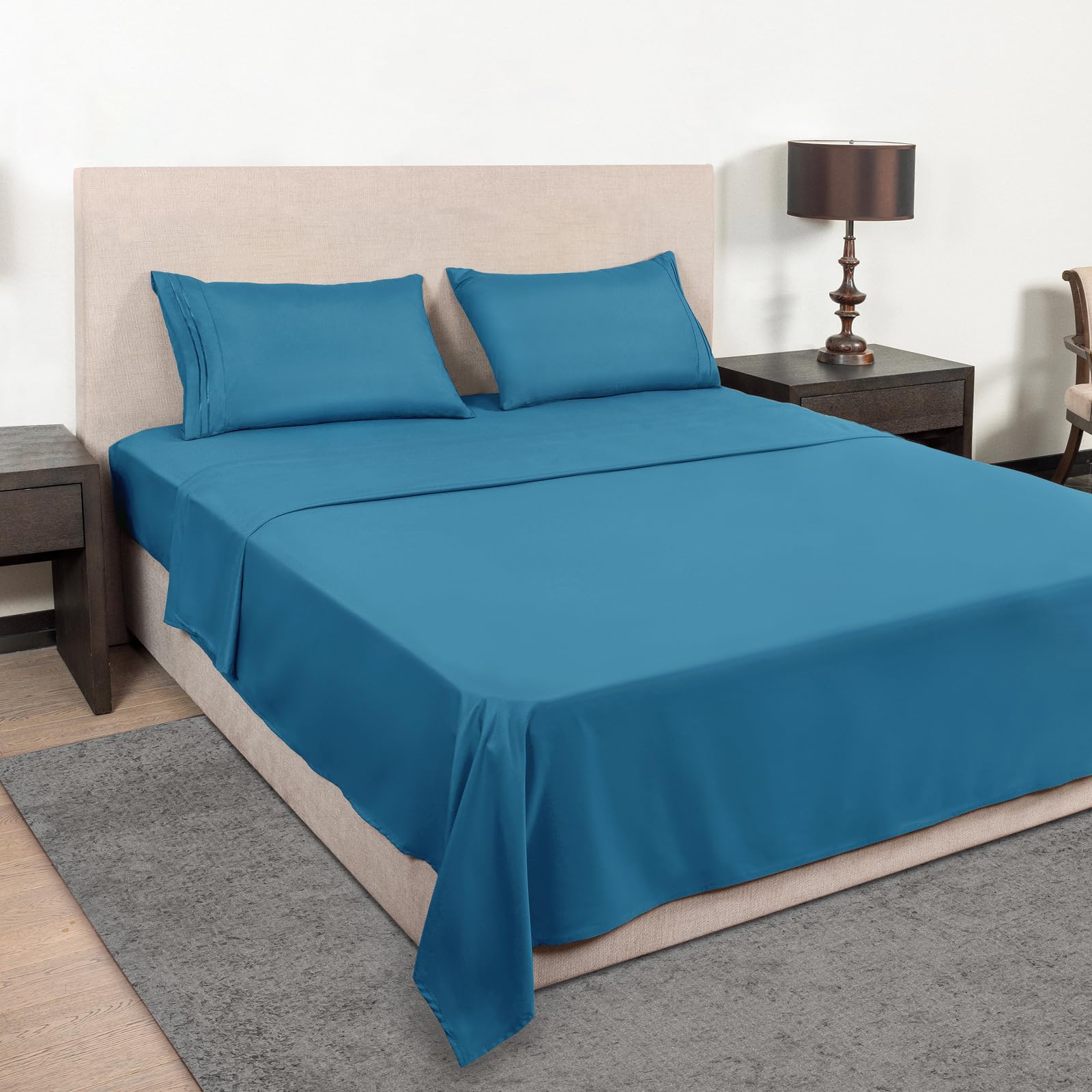 Mejoroom Bed Sheets Set - Extra Soft Luxury Full Sheets With 16 Inch Deep Pocket - Premium Bedding Collection - Breathable, Wrin