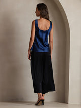 [Dark Blue] SilkSilky  Sleeveless Camisole Top 002