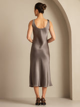 [Dark Khaki] SilkSilky  Sleeveless Dress 002