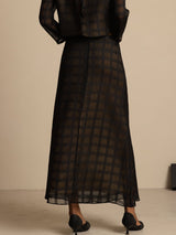 [Black] SilkSilky  Skirt 002
