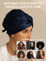 [Dark Blue] SilkSilky  Sleep Cap 005