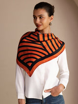 [Orange Arcs] SilkSilky  Scarf 002