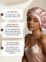 [Pink] SilkSilky  Sleep Cap 007